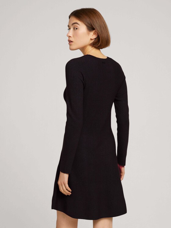 Kurzes Kleid mit langen Ärmeln - Frauen - Shale Grey Melange Kurzes Kleid mit langen Ärmeln - Frauen - Shale Grey Melange - 2 - TOM TAILOR Denim