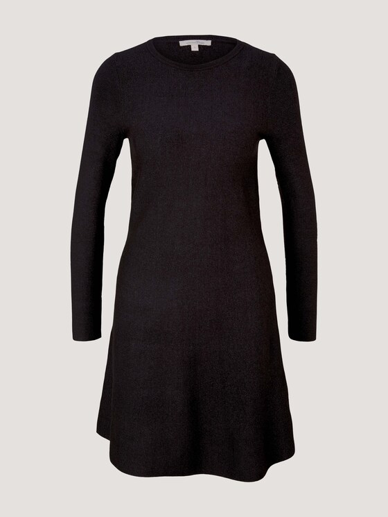 Kurzes Kleid mit langen Ärmeln - Frauen - Shale Grey Melange Kurzes Kleid mit langen Ärmeln - Frauen - Shale Grey Melange - 7 - TOM TAILOR Denim