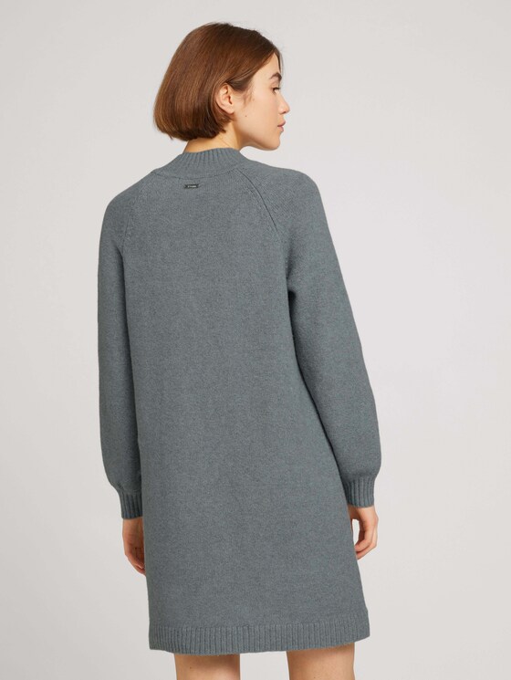 Strickkleid mit recyceltem Polyester - Frauen - grey mint melange Strickkleid mit recyceltem Polyester - Frauen - grey mint melange - 2 - TOM TAILOR Denim