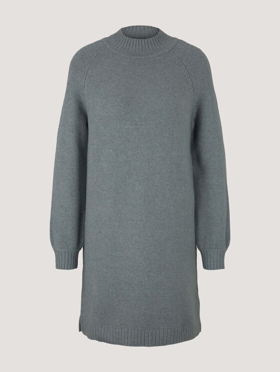 Strickkleid mit recyceltem Polyester - Frauen - grey mint melange Strickkleid mit recyceltem Polyester - Frauen - grey mint melange - 7 - TOM TAILOR Denim