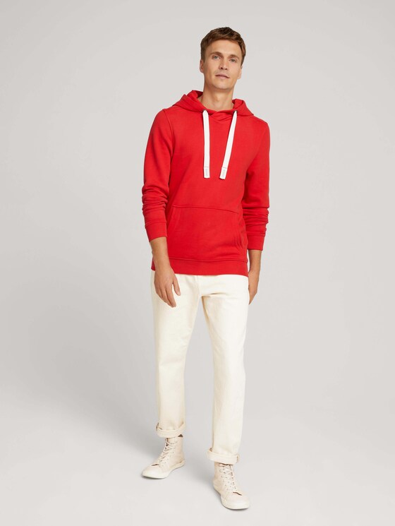 Basic Hoodie - Männer - Molten Lava Red Basic Hoodie - Männer - Molten Lava Red - 3 - TOM TAILOR