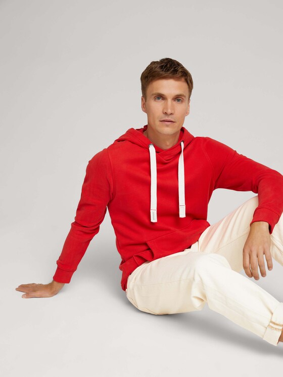 Basic Hoodie - Männer - Molten Lava Red Basic Hoodie - Männer - Molten Lava Red - 5 - TOM TAILOR