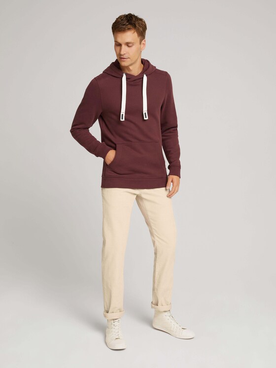 Basic Hoodie - Männer - Decadent Bordeaux Basic Hoodie - Männer - Decadent Bordeaux - 3 - TOM TAILOR
