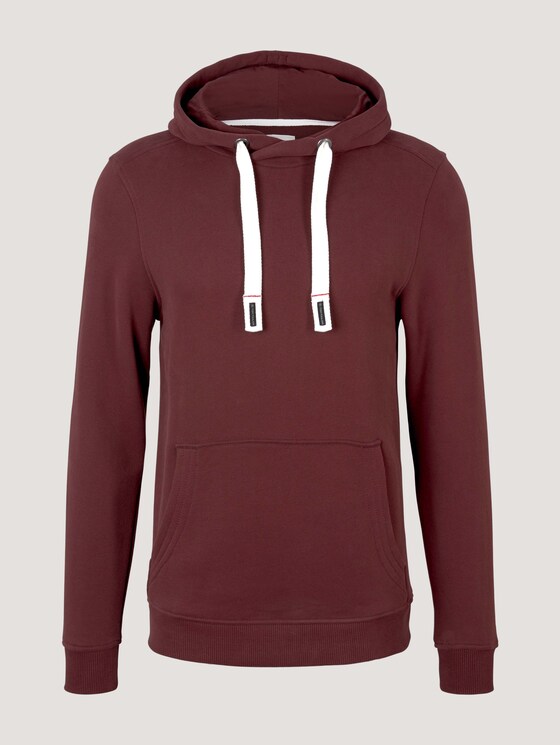 Basic Hoodie - Männer - Decadent Bordeaux Basic Hoodie - Männer - Decadent Bordeaux - 7 - TOM TAILOR