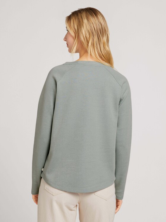 Langarmshirt mit Knopfleiste - Frauen - soft greyish green Langarmshirt mit Knopfleiste - Frauen - soft greyish green - 2 - TOM TAILOR Denim