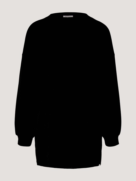 Oversize Langarmshirt aus nachhaltiger Baumwolle - Frauen - deep black Oversize Langarmshirt aus nachhaltiger Baumwolle - Frauen - deep black - 7 - TOM TAILOR Denim