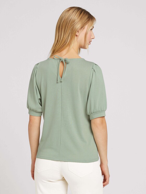 Shirt mit Ballonärmeln - Frauen - soft greyish green Shirt mit Ballonärmeln - Frauen - soft greyish green - 2 - TOM TAILOR Denim