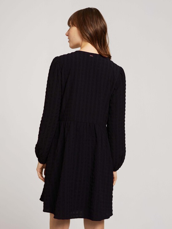 Strukturiertes Kleid - Frauen - deep black Strukturiertes Kleid - Frauen - deep black - 2 - TOM TAILOR Denim