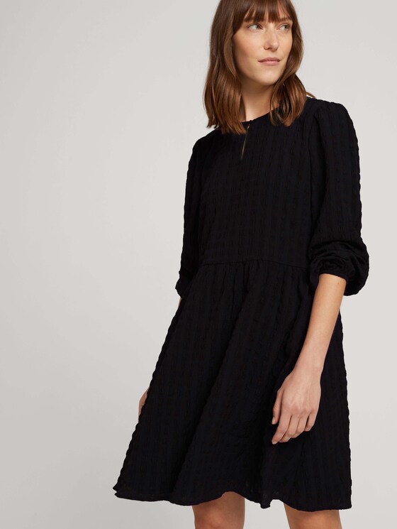Strukturiertes Kleid - Frauen - deep black Strukturiertes Kleid - Frauen - deep black - 5 - TOM TAILOR Denim