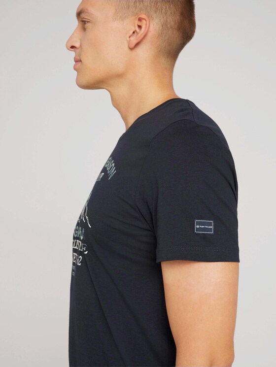 T-Shirt mit Print - Männer - Sky Captain Blue T-Shirt mit Print - Männer - Sky Captain Blue - 10 - TOM TAILOR