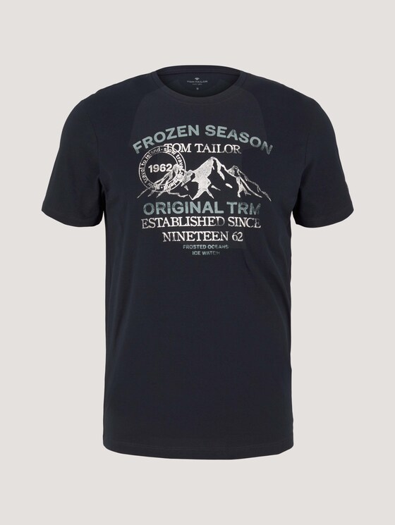 T-Shirt mit Print - Männer - Sky Captain Blue T-Shirt mit Print - Männer - Sky Captain Blue - 7 - TOM TAILOR