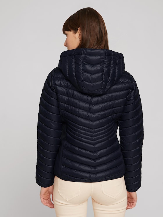 Gewatteerd jack van een materiaalmix met gerecycled polyester door Women, sky captain blue