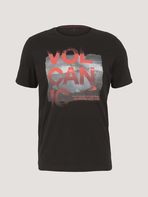 T-Shirt mit Fotoprint - Männer - Black T-Shirt mit Fotoprint - Männer - Black - 7 - TOM TAILOR
