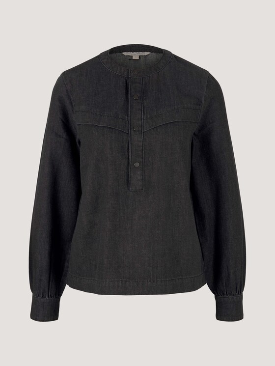 Jeanshemd aus nachhaltiger Baumwolle - Frauen - dark stone black denim Jeanshemd aus nachhaltiger Baumwolle - Frauen - dark stone black denim - 7 - TOM TAILOR Denim