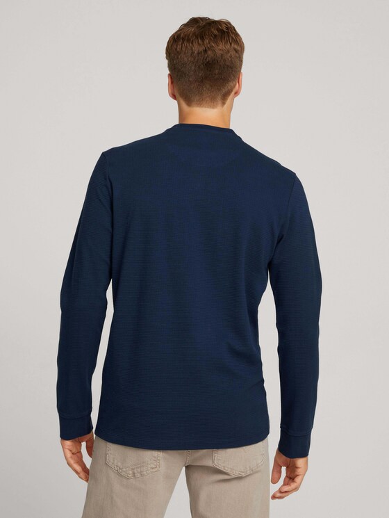 Langarmshirt mit Brusttasche - Männer - Sky Captain Blue Langarmshirt mit Brusttasche - Männer - Sky Captain Blue - 2 - TOM TAILOR