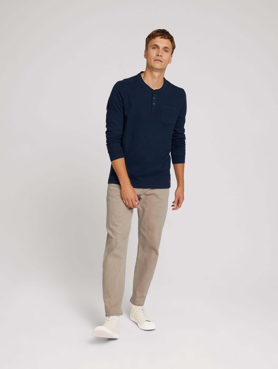 Langarmshirt mit Brusttasche - Männer - Sky Captain Blue Langarmshirt mit Brusttasche - Männer - Sky Captain Blue - 3 - TOM TAILOR