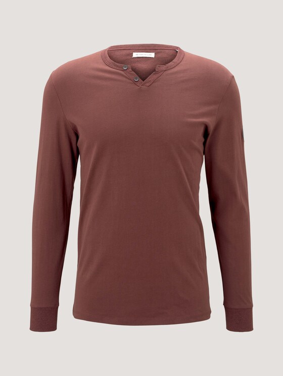 Henley Langarmshirt - Männer - Decadent Bordeaux Henley Langarmshirt - Männer - Decadent Bordeaux - 7 - TOM TAILOR