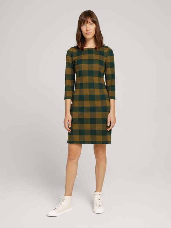 Kariertes Etuikleid - Frauen - green small check ck Kariertes Etuikleid - Frauen - green small check ck - 3 - TOM TAILOR