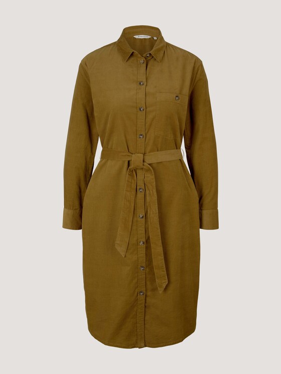 Cord Hemdkleid - Frauen - khaki olive Cord Hemdkleid - Frauen - khaki olive - 7 - TOM TAILOR
