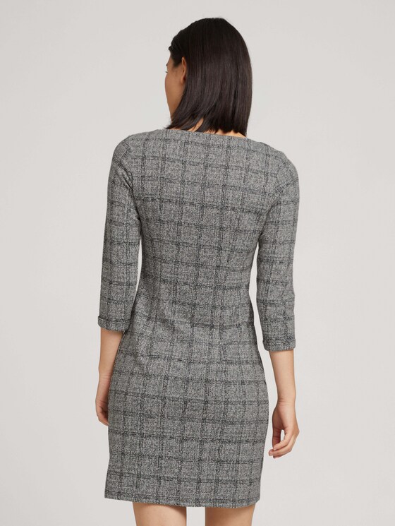 Etuikleid mit Karomuster - Frauen - offwhite jacquard check Etuikleid mit Karomuster - Frauen - offwhite jacquard check - 2 - TOM TAILOR