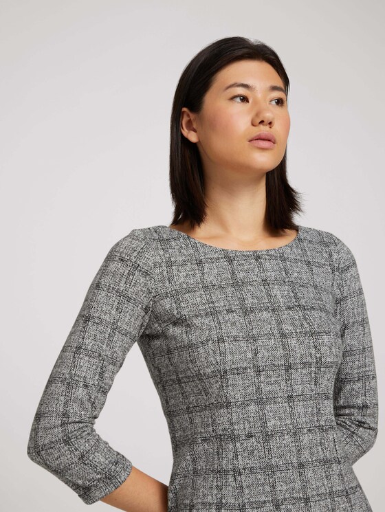 Etuikleid mit Karomuster - Frauen - offwhite jacquard check Etuikleid mit Karomuster - Frauen - offwhite jacquard check - 9 - TOM TAILOR