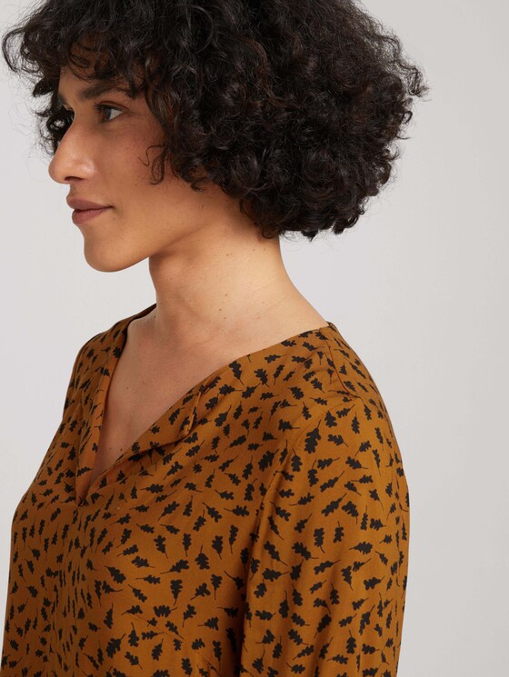 Gemustertes Tunikakleid - Frauen - brown leaf design Gemustertes Tunikakleid - Frauen - brown leaf design - 9 - TOM TAILOR