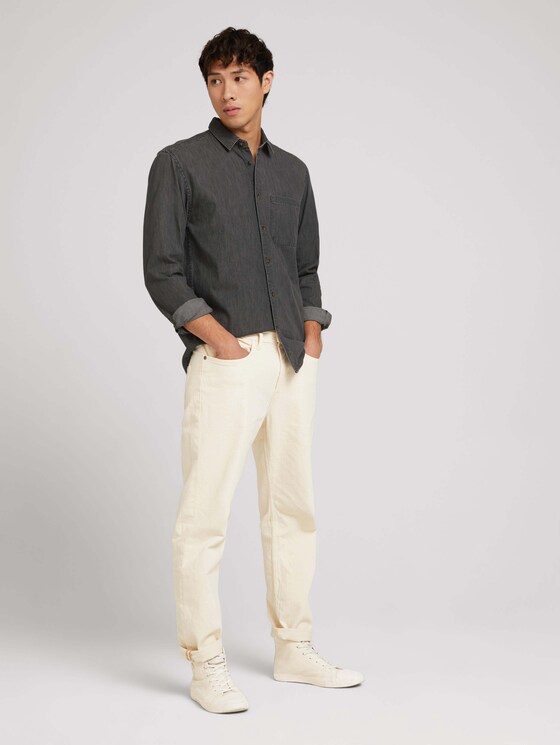 Hemd in Jeansoptik aus nachhaltiger Baumwolle - Männer - clean mid stone grey denim Hemd in Jeansoptik aus nachhaltiger Baumwolle - Männer - clean mid stone grey denim - 3 - TOM TAILOR Denim