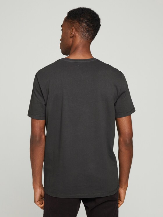 Print T-Shirt im Used Look - Männer - Tarmac Grey Print T-Shirt im Used Look - Männer - Tarmac Grey - 2 - TOM TAILOR