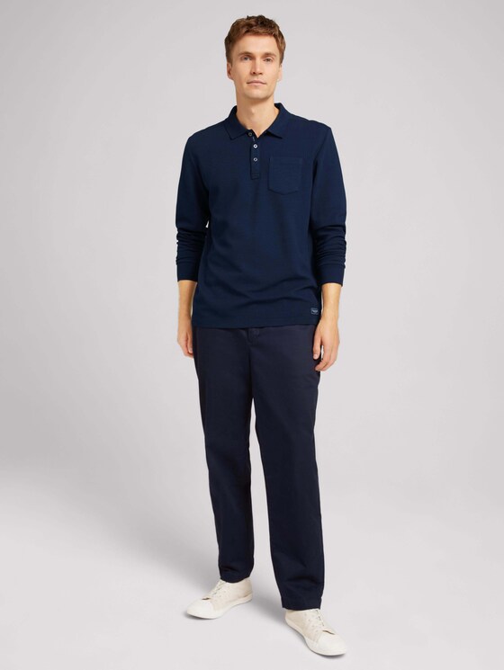 Poloshirt mit Brusttasche - Männer - Sky Captain Blue Poloshirt mit Brusttasche - Männer - Sky Captain Blue - 3 - TOM TAILOR