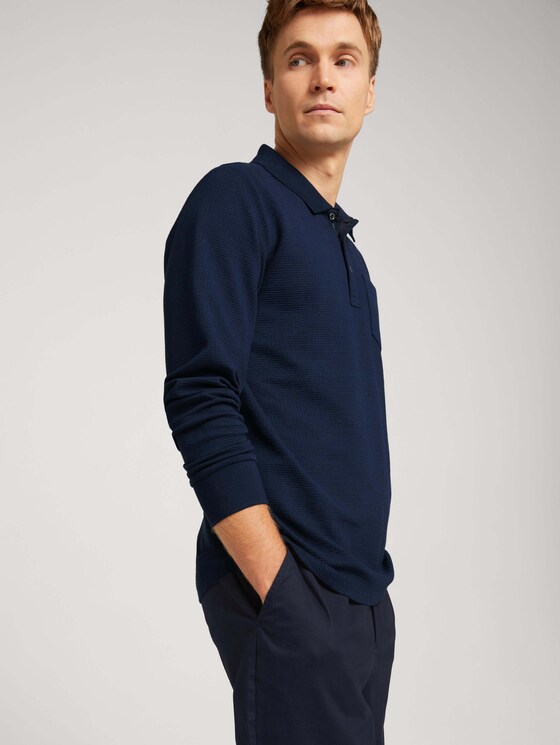 Poloshirt mit Brusttasche - Männer - Sky Captain Blue Poloshirt mit Brusttasche - Männer - Sky Captain Blue - 5 - TOM TAILOR