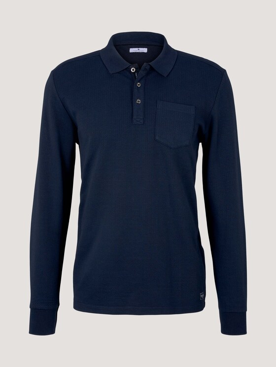 Poloshirt mit Brusttasche - Männer - Sky Captain Blue Poloshirt mit Brusttasche - Männer - Sky Captain Blue - 7 - TOM TAILOR