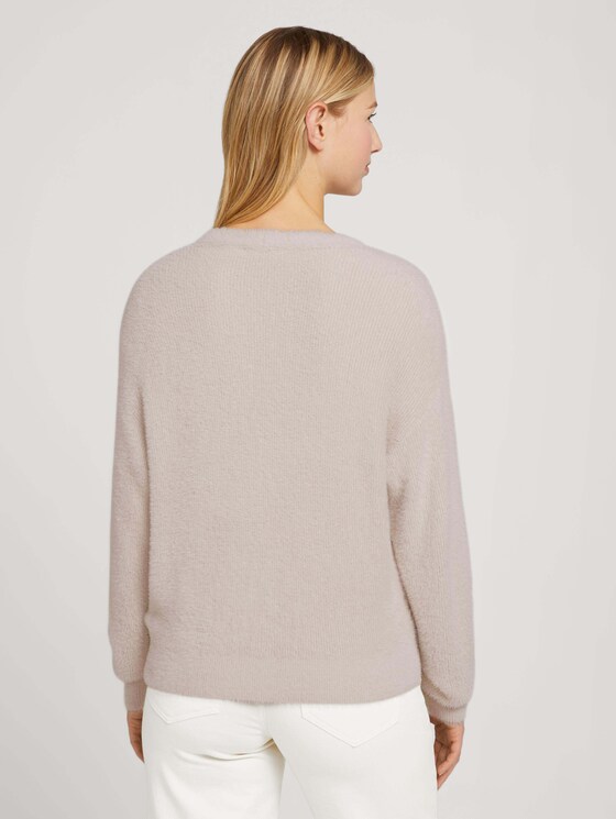 Grob gestrickter Cardigan - Frauen - cold beige Grob gestrickter Cardigan - Frauen - cold beige - 2 - TOM TAILOR Denim