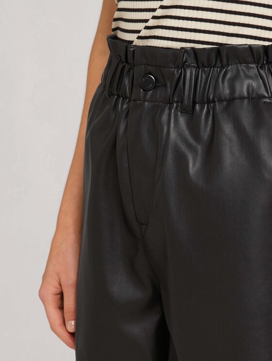 Shorts aus Kunstleder - Frauen - deep black Shorts aus Kunstleder - Frauen - deep black - 10 - TOM TAILOR Denim