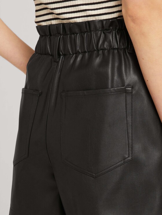 Shorts aus Kunstleder - Frauen - deep black Shorts aus Kunstleder - Frauen - deep black - 9 - TOM TAILOR Denim