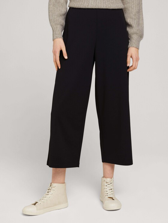 Culotte mit elastischem Bund - Frauen - deep black Culotte mit elastischem Bund - Frauen - deep black - 1 - TOM TAILOR Denim
