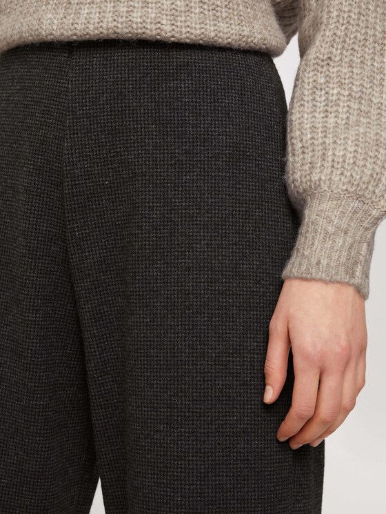 Culotte mit elastischem Bund - Frauen - black grey houndstooth Culotte mit elastischem Bund - Frauen - black grey houndstooth - 10 - TOM TAILOR Denim