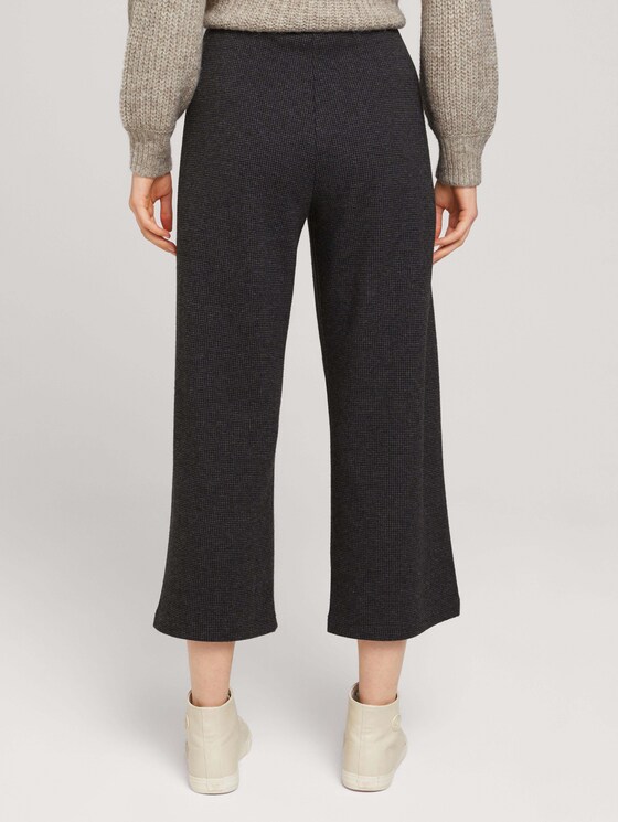 Culotte mit elastischem Bund - Frauen - black grey houndstooth Culotte mit elastischem Bund - Frauen - black grey houndstooth - 2 - TOM TAILOR Denim