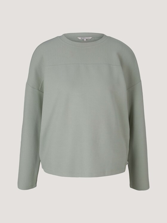 Langarmshirt mit Raglanärmeln aus nachhaltiger Baumwolle - Frauen - soft greyish green Langarmshirt mit Raglanärmeln aus nachhaltiger Baumwolle - Frauen - soft greyish green - 7 - TOM TAILOR Denim