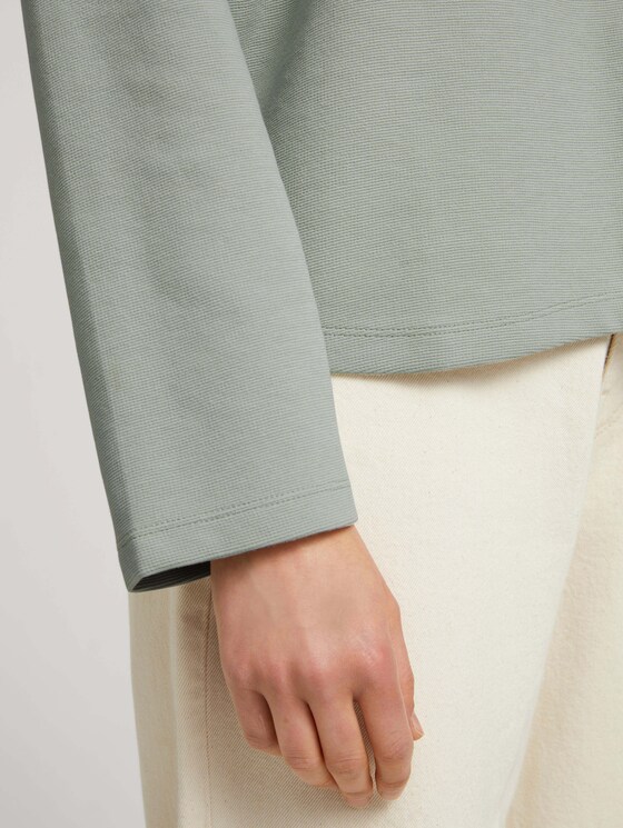 Langarmshirt mit Raglanärmeln aus nachhaltiger Baumwolle - Frauen - soft greyish green Langarmshirt mit Raglanärmeln aus nachhaltiger Baumwolle - Frauen - soft greyish green - 9 - TOM TAILOR Denim