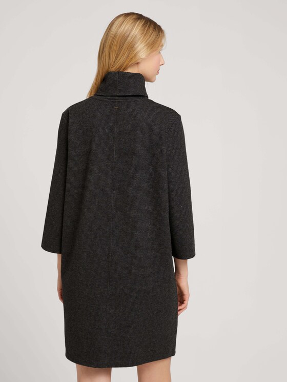 Kleid aus gemustertem Jacquard - Frauen - black grey houndstooth Kleid aus gemustertem Jacquard - Frauen - black grey houndstooth - 2 - TOM TAILOR Denim