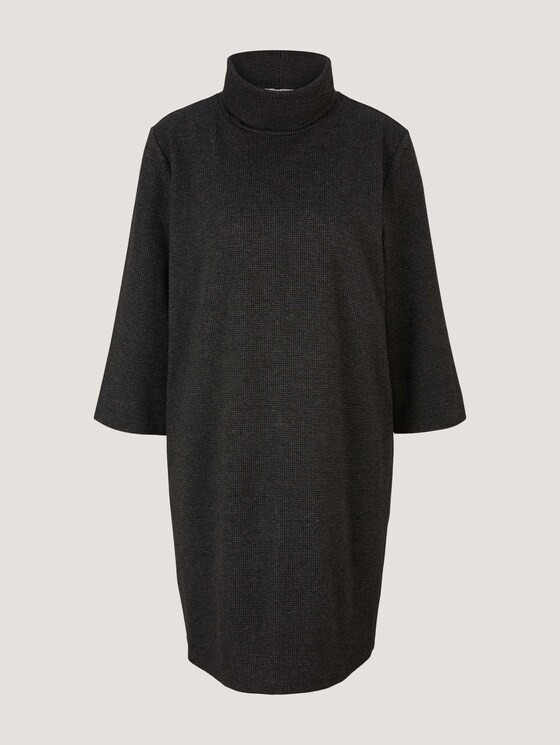 Kleid aus gemustertem Jacquard - Frauen - black grey houndstooth Kleid aus gemustertem Jacquard - Frauen - black grey houndstooth - 7 - TOM TAILOR Denim