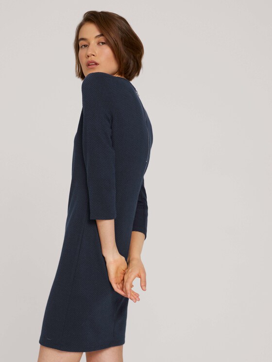 Strukturiertes Kleid - Frauen - Sky Captain Blue Strukturiertes Kleid - Frauen - Sky Captain Blue - 5 - TOM TAILOR Denim