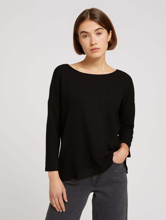 Sweatshirts mit Schleife am Rücken - Frauen - deep black Sweatshirts mit Schleife am Rücken - Frauen - deep black - 1 - TOM TAILOR Denim