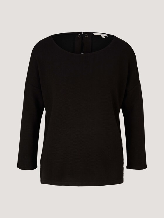 Sweatshirts mit Schleife am Rücken - Frauen - deep black Sweatshirts mit Schleife am Rücken - Frauen - deep black - 7 - TOM TAILOR Denim