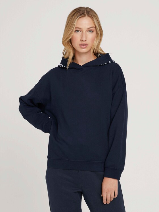 Organic cotton sweatshirt - Women - Sky Captain Blue Organic cotton sweatshirt - Women - Sky Captain Blue - 1 - TOM TAILOR Denim