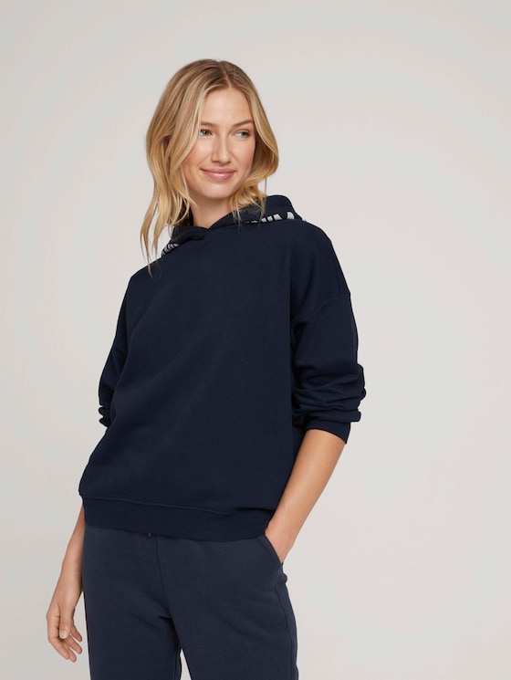 Organic cotton sweatshirt - Women - Sky Captain Blue Organic cotton sweatshirt - Women - Sky Captain Blue - 5 - TOM TAILOR Denim