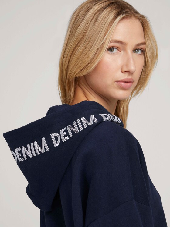 Organic cotton sweatshirt - Women - Sky Captain Blue Organic cotton sweatshirt - Women - Sky Captain Blue - 9 - TOM TAILOR Denim