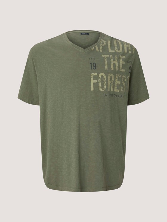 T-Shirt mit Print - Männer - Oak Leaf Green T-Shirt mit Print - Männer - Oak Leaf Green - 7 - Men Plus