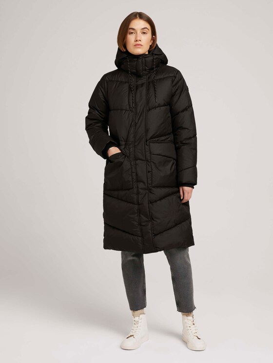 Gesteppter Parka mit recyceltem Polyester - Frauen - deep black Gesteppter Parka mit recyceltem Polyester - Frauen - deep black - 1 - TOM TAILOR Denim