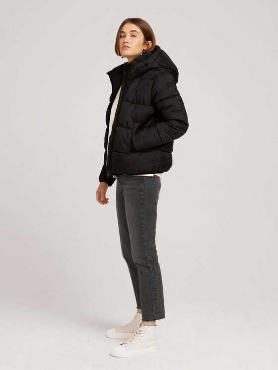 Quilted jacket with recycled polyester - Women - deep black Quilted jacket with recycled polyester - Women - deep black - 3 - TOM TAILOR Denim